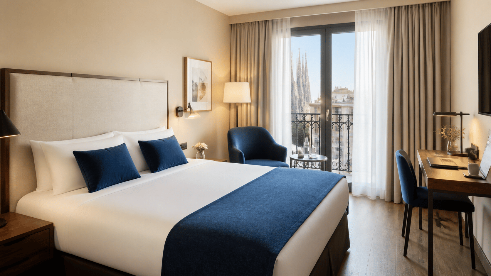 Boutique hotel rooms