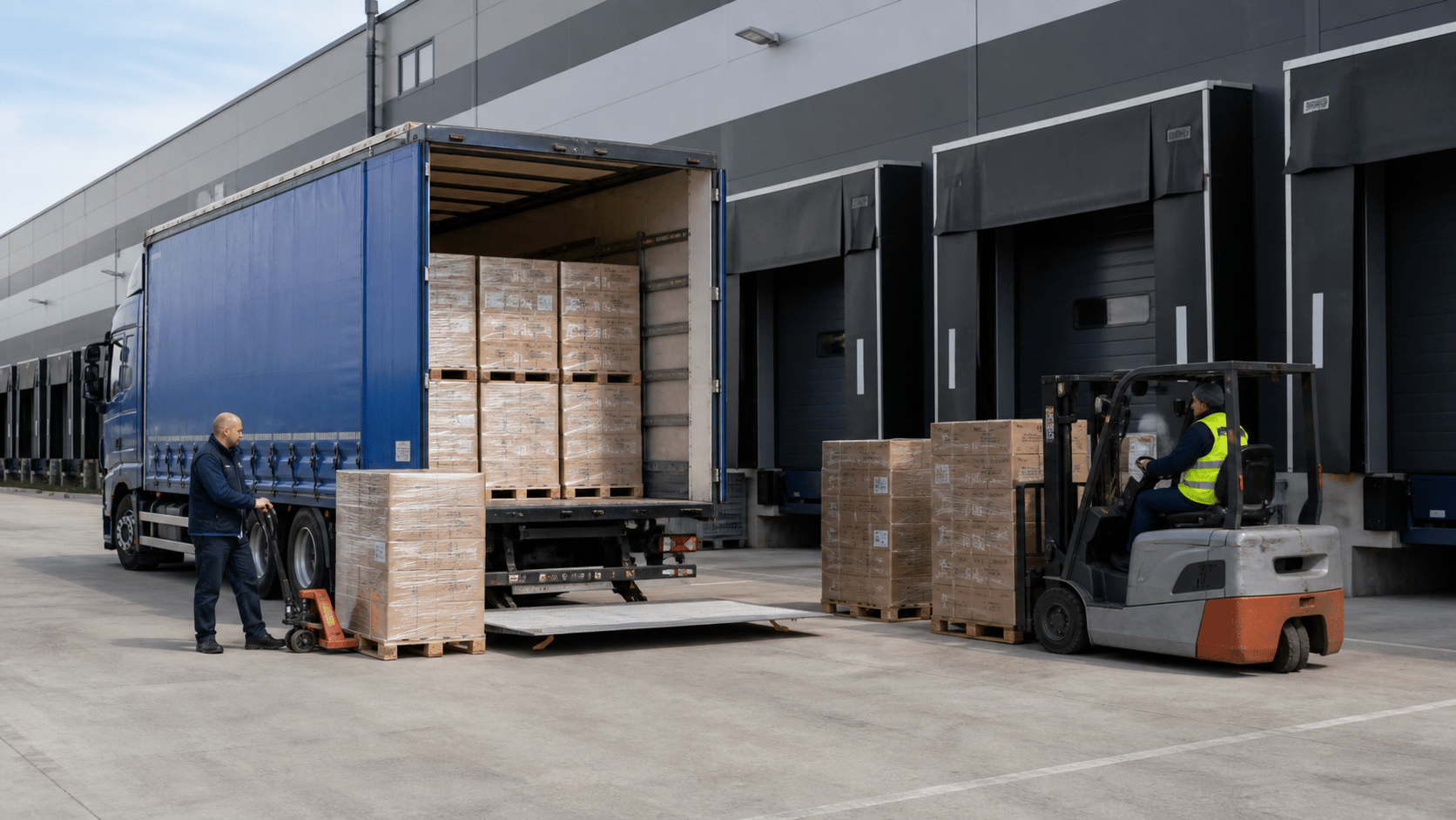 European pallet transport
